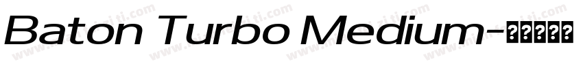 Baton Turbo Medium字体转换